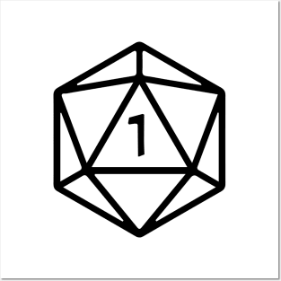 DnD - Natural 1 D20 Posters and Art